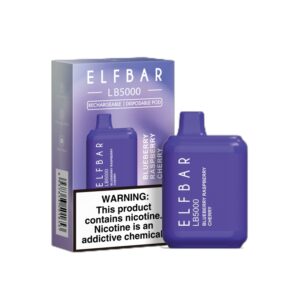 ELF BAR LB5000 Disposable 5000 hơi Blueberry Raspberry Cherry 14ml