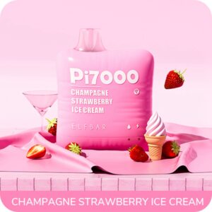 ELF BAR PI7000 Disposable 7000 hơi thở Champagne Strawberry Ice Cream 17ml